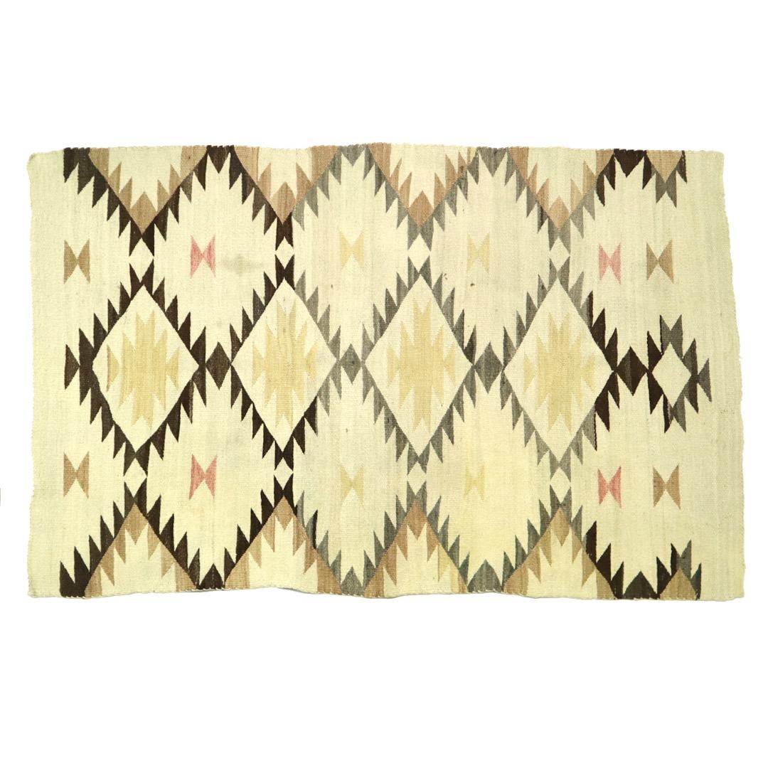 40s ビンテージ NAVAJOナバホ ラグ マット インディアン ブランケット