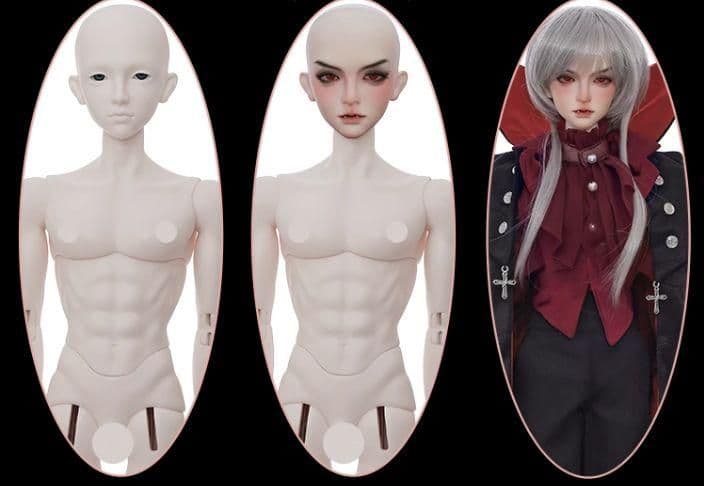 AX969 BJD 1/4 ドール本体 Cole 球体関節人形 ハンドメイド