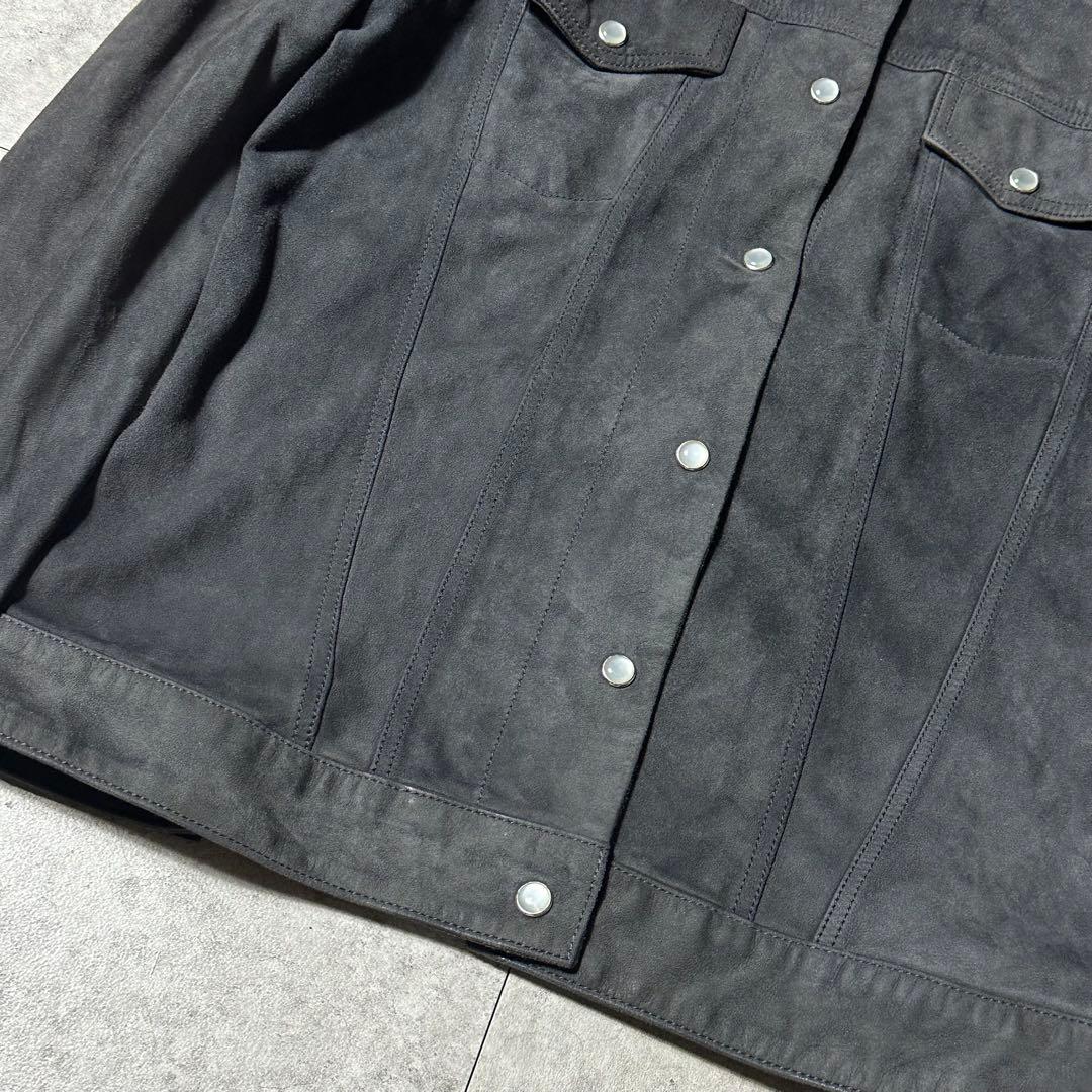 美品 LOEWE 山羊 スウェードレザー シャツジャケット