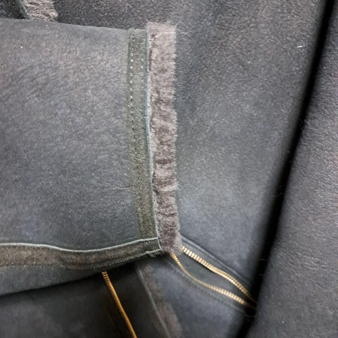 ダークグレー ムートンコート Sサイズ