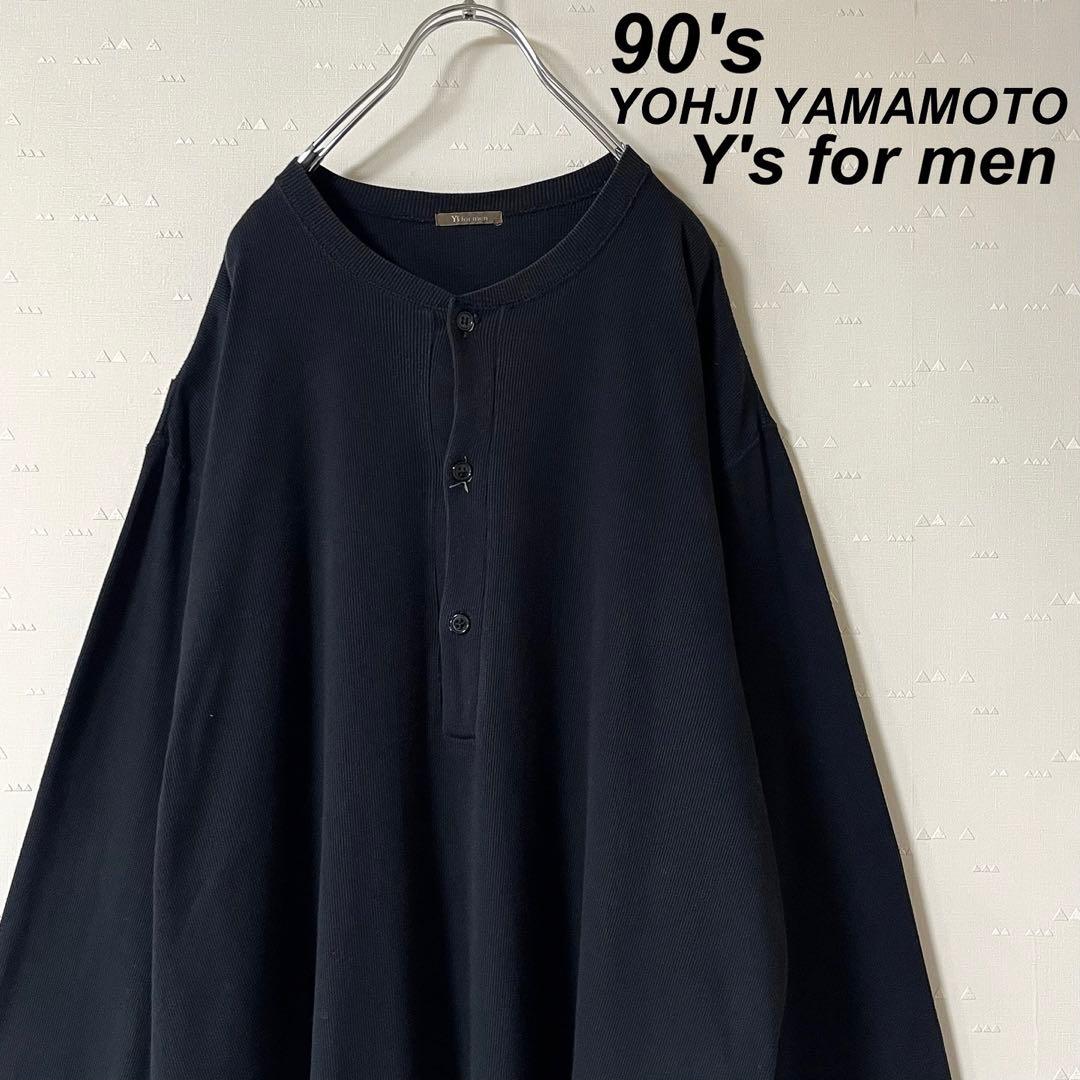 古着 90's ヨウジヤマモト Y's ヘンリーネック サーマル ロンT