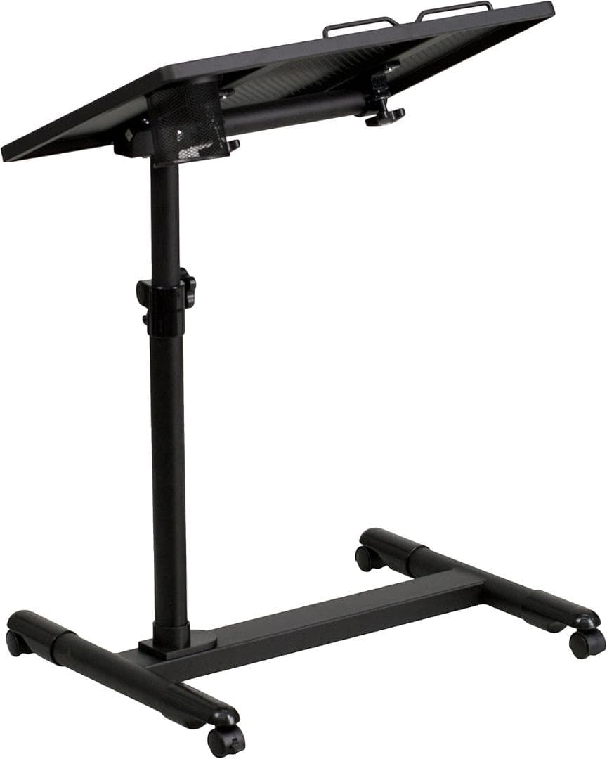 Flash Furniture Macon ブラック 高さ調節可能 スチール製