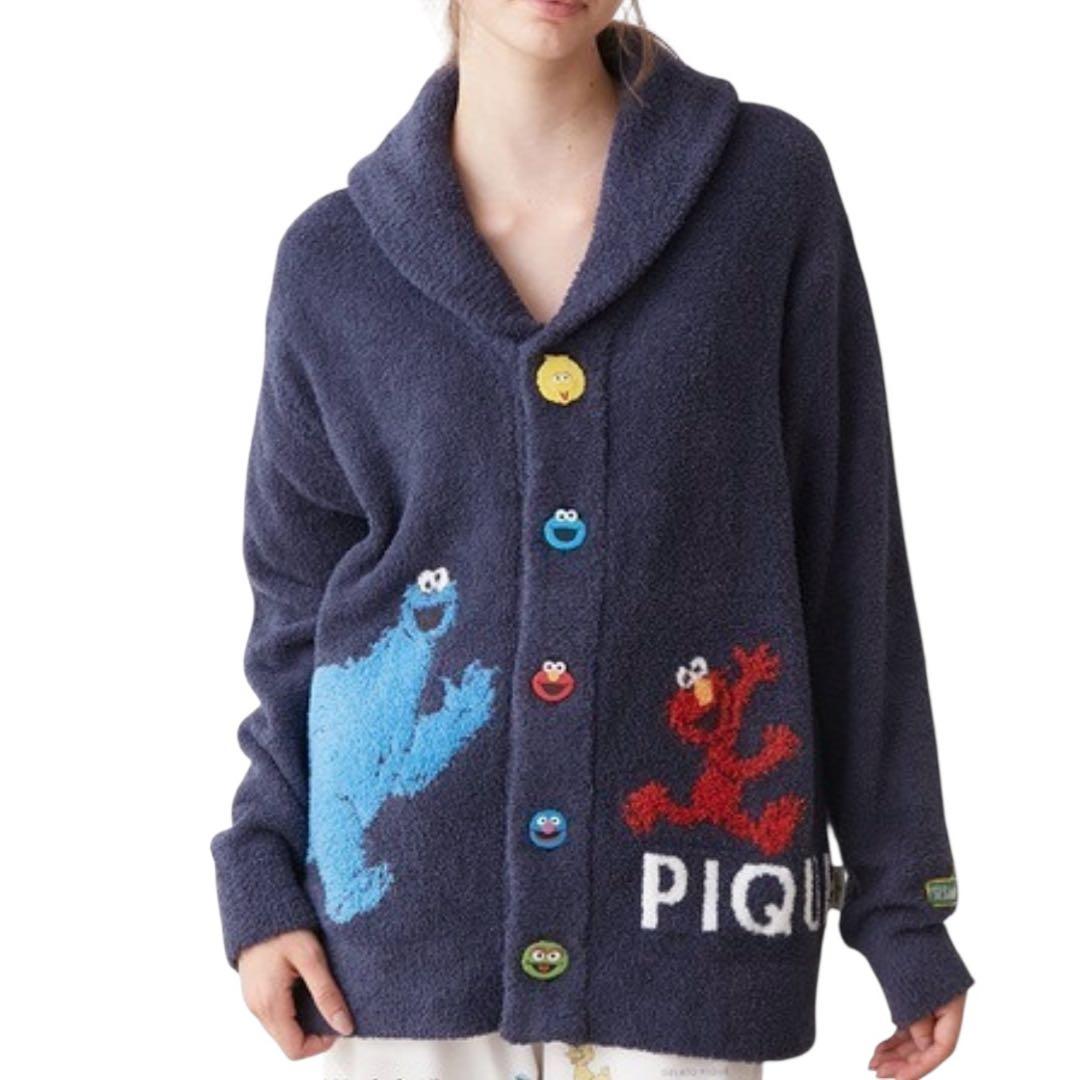 SESAME STREET × GELATO PIQUE カーディガン