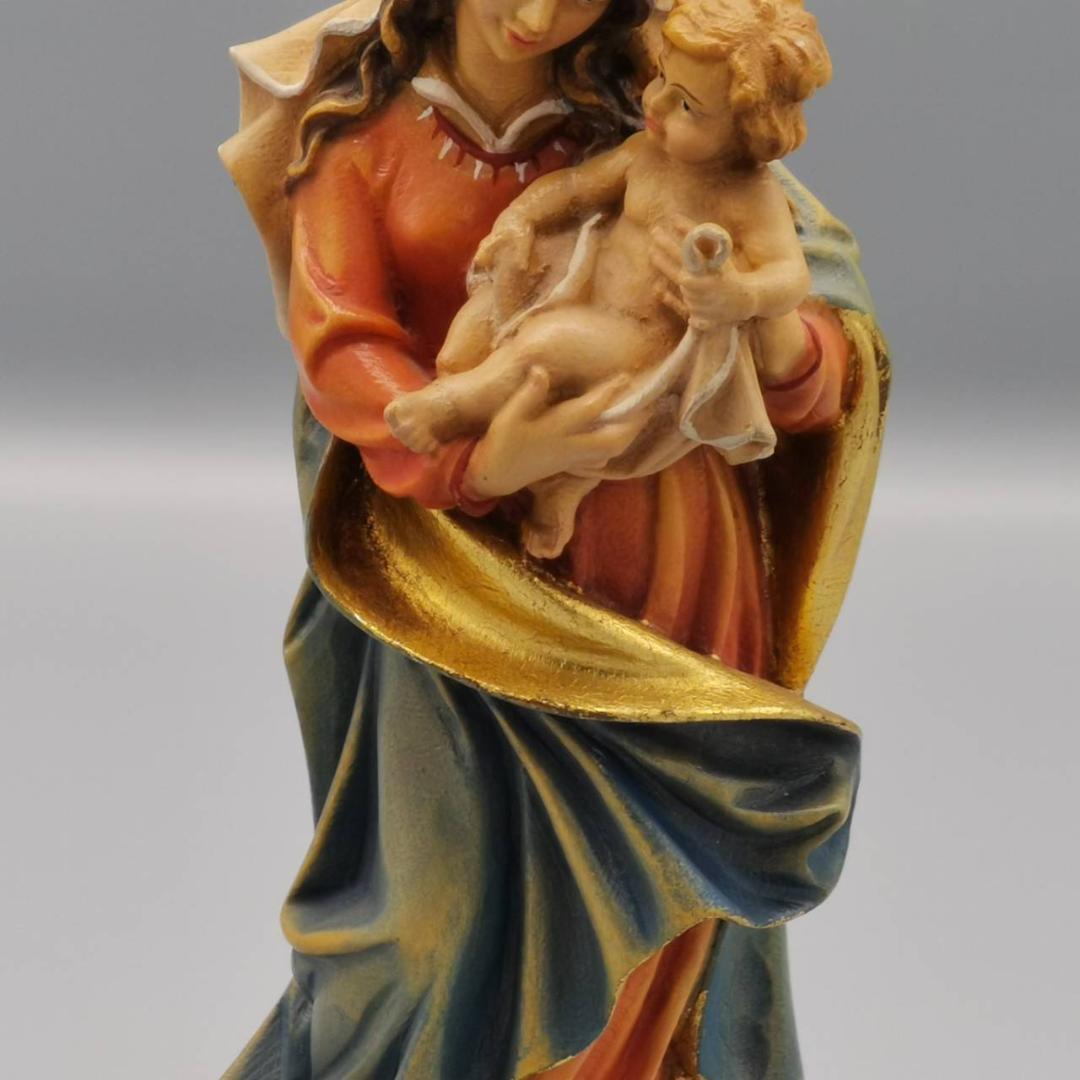 ドイツ製　木彫りアンティーク　聖母マリア像/Madonna and Child