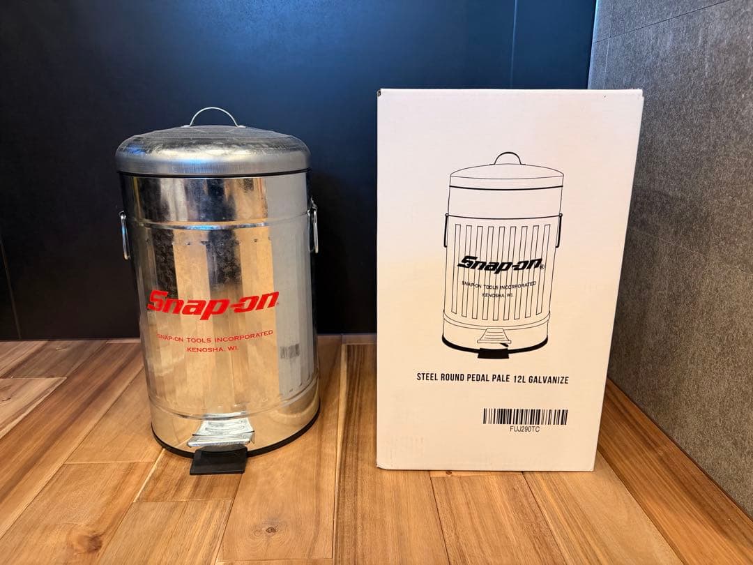 新品未使用 限定Snap-on ペダル式スチールゴミ箱 FUJ290TC