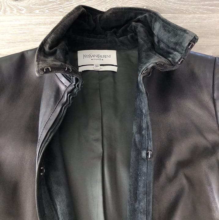 【Yves Saint Laurent】イヴ・サンローラン　革ジャケット❗️