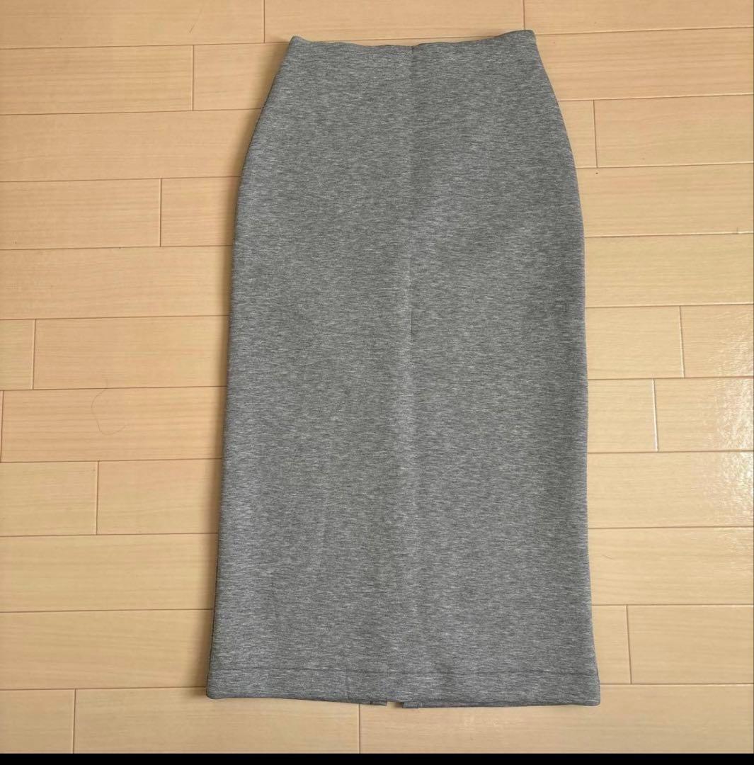 SLOBE IENA スローブイエナ　ダンボールアイラインスカート　グレー　38