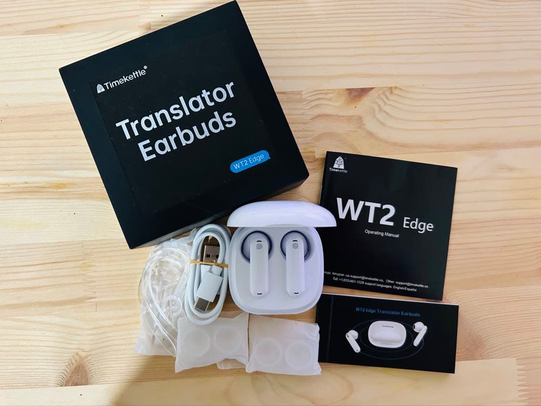 観光案内/学習/ビジネス｜Timekettle WT2 Edge イヤホン翻訳機