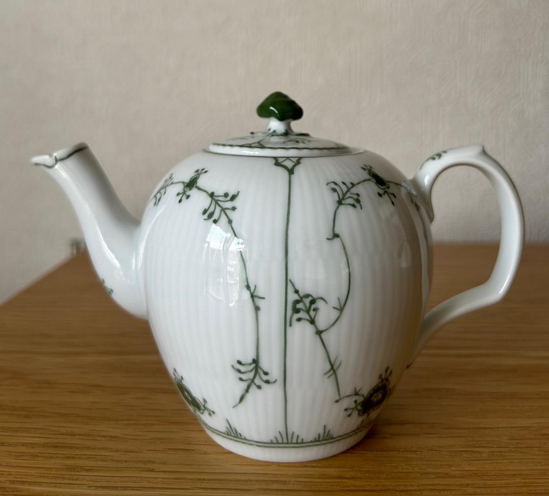 ロイヤルコペンハーゲン グリーンフルーテッドプレイン ミニティーポット350ml