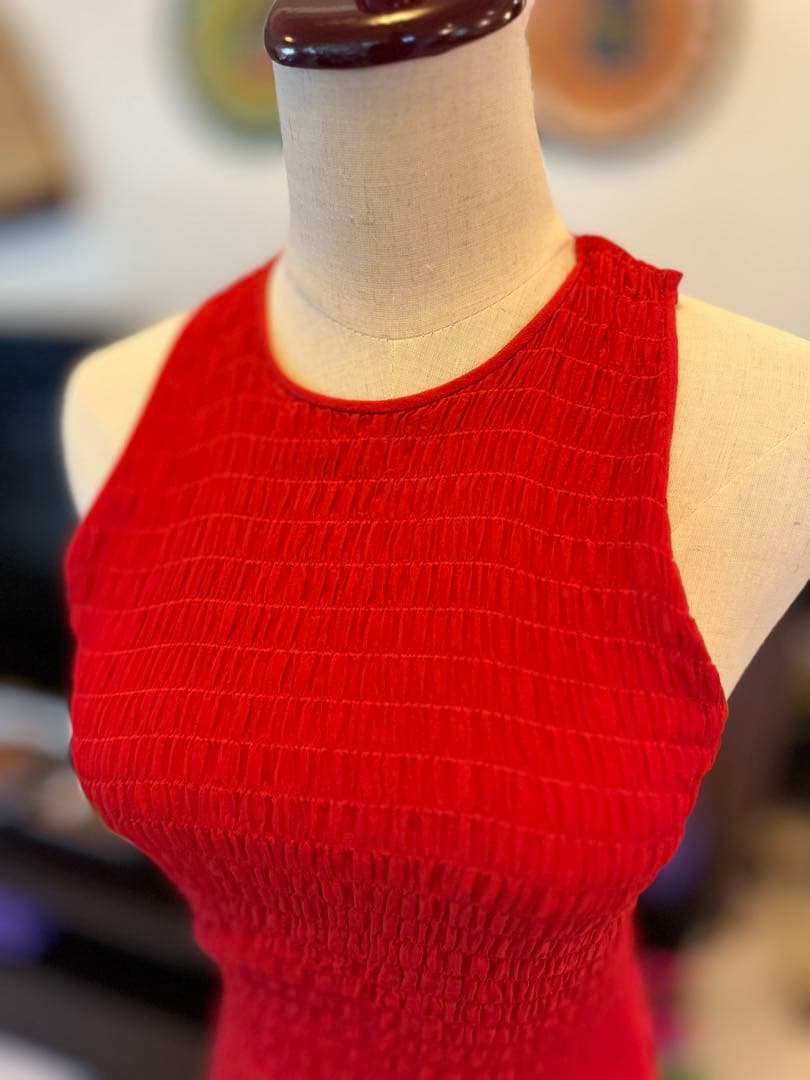 versace 最高級ブラッククチュール　タンクトップ