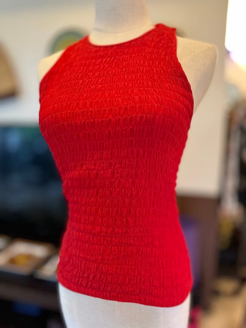 versace 最高級ブラッククチュール　タンクトップ