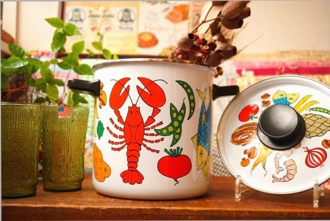 希少 アメリカ 1960's ヴィンテージ ミッドセンチュリー 琺瑯 ホーロー