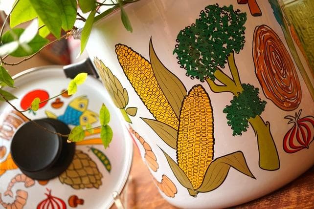 希少 アメリカ 1960's ヴィンテージ ミッドセンチュリー 琺瑯 ホーロー