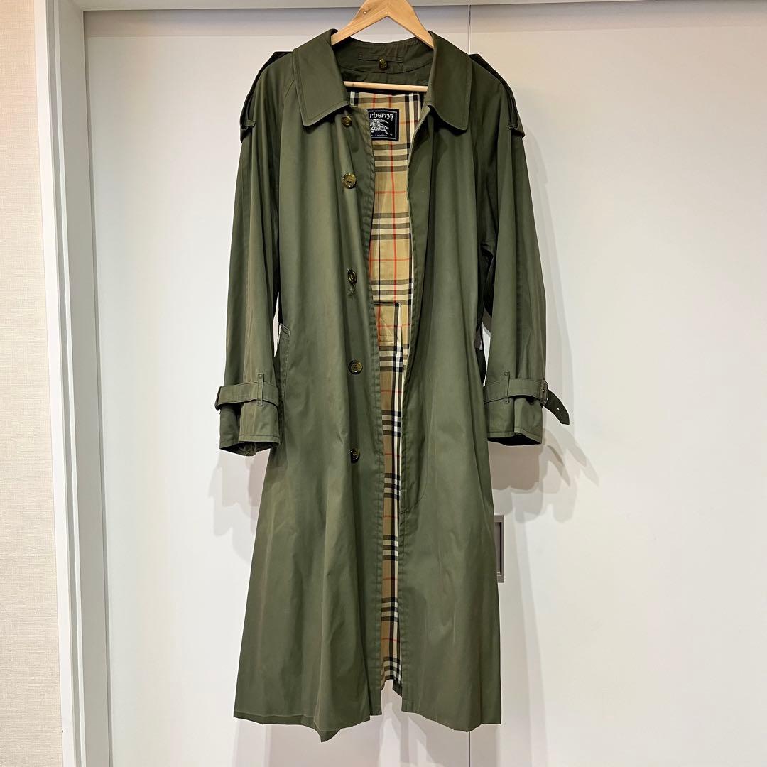 90s Burberry's of londonシングルトレンチコート オリーブ