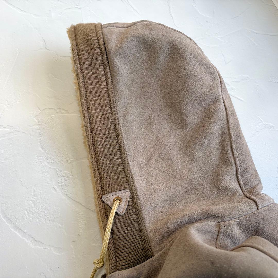 【schott】Suede bomber jacket hoodie 390