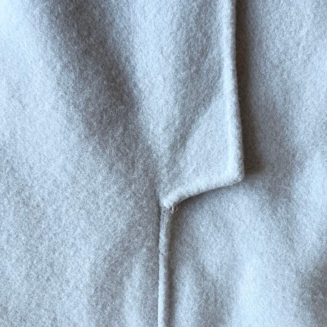 N.O.R.K ノーク ウールリバーコート マキシ丈 ベルト Aライン