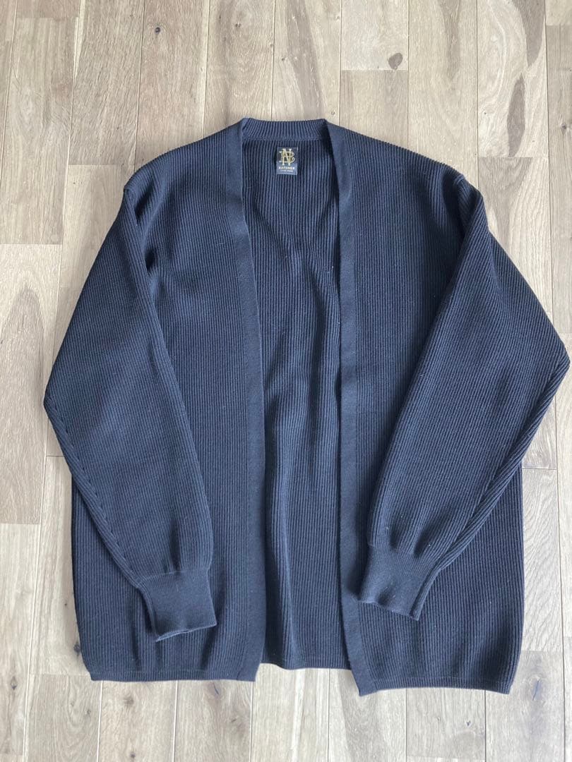 【美品】BATONERバトナー　ハードツイストウールカーディガン