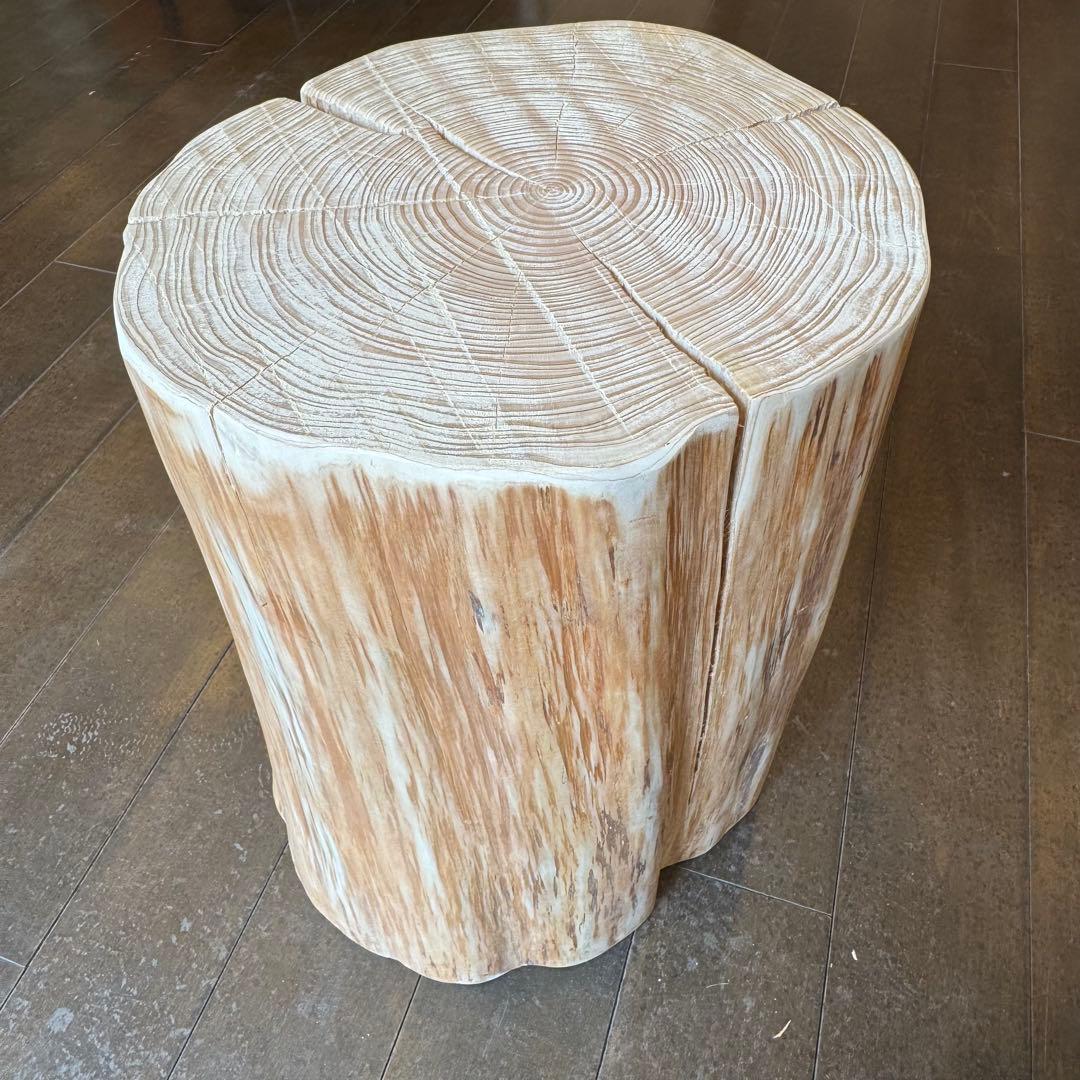 ★H151★天然ヒノキ★丸太★切り株★ちゃぶ台★テーブル★飾り台★スツール