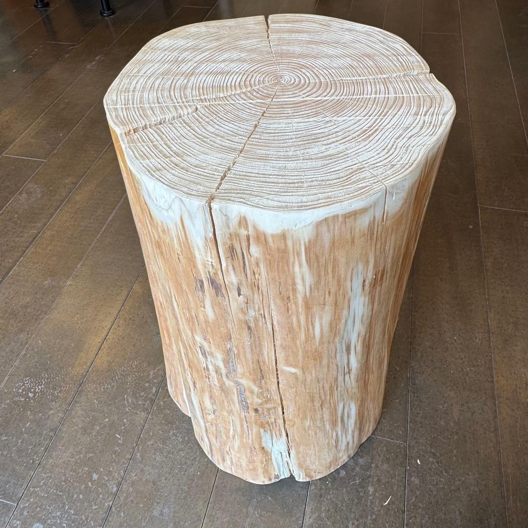 ★H151★天然ヒノキ★丸太★切り株★ちゃぶ台★テーブル★飾り台★スツール
