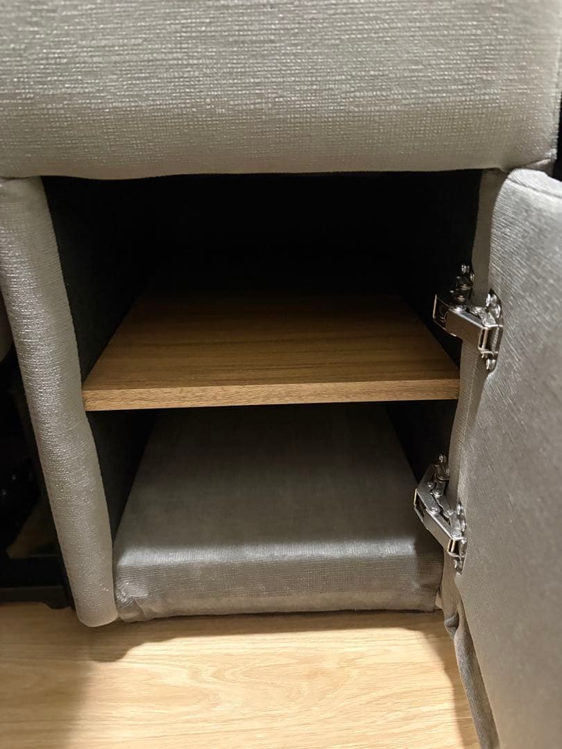 ニトリ Nビリーバ 電動リクライニングソファ 2人掛け 布張り グレー ふかふか