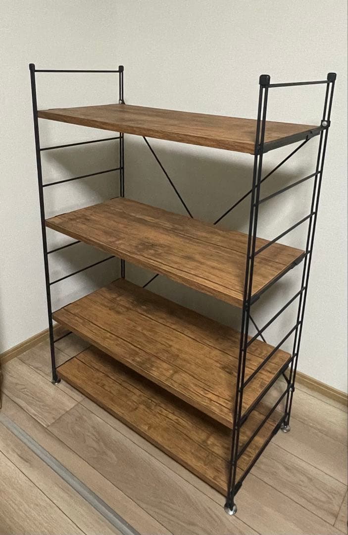 週末限定10%OFF‼︎ 山善 ウッドシェルフ アンティーク MWS-12844