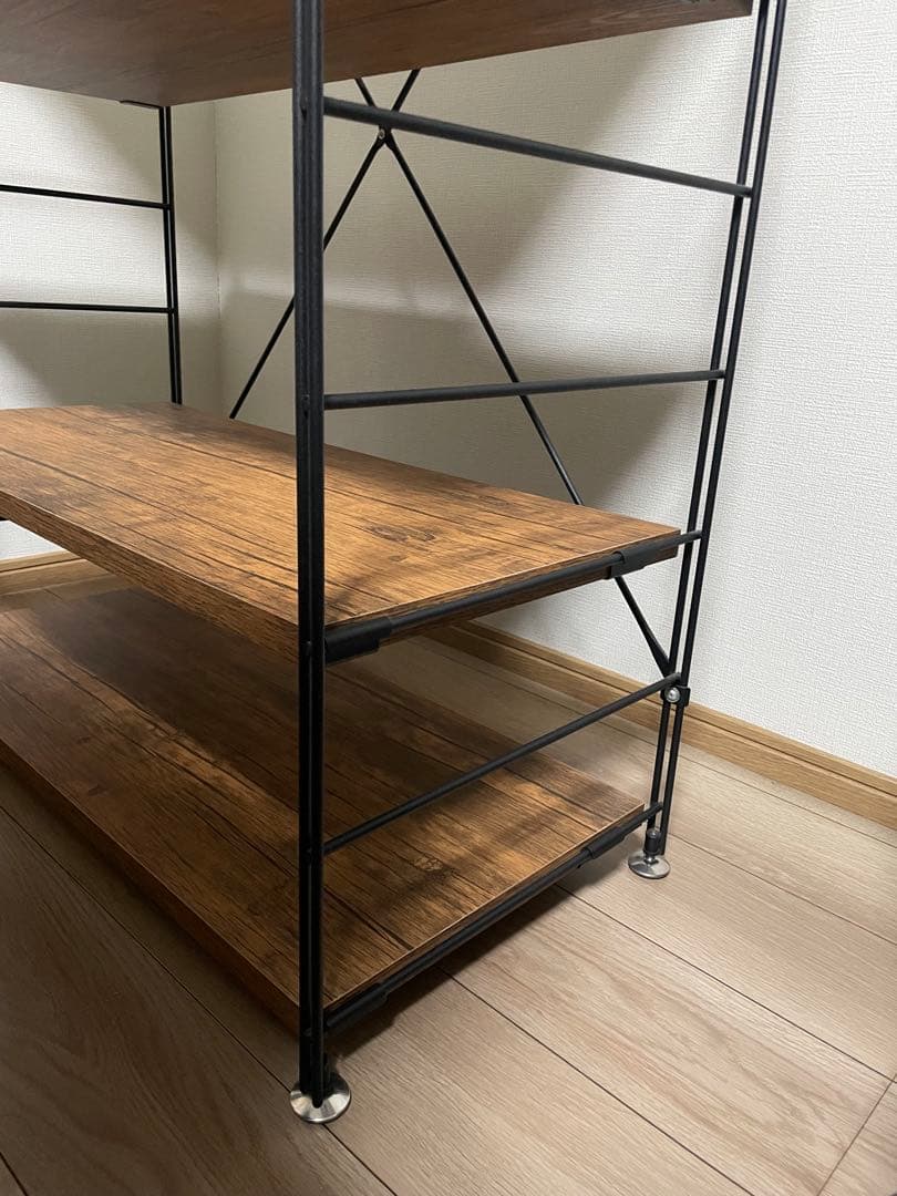 週末限定10%OFF‼︎ 山善 ウッドシェルフ アンティーク MWS-12844