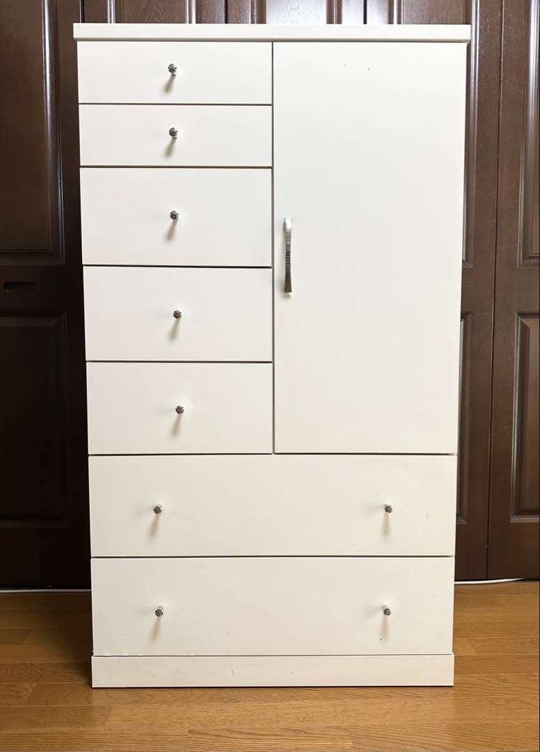 ホワイトチェスト 引き出し付き　タンス　直接引取り可能