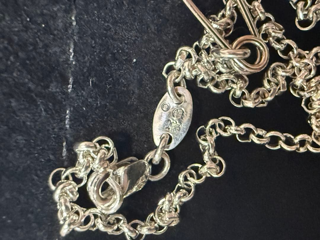 セーフティーピン　ネックレス　 1ダイヤ　１８インチ　クロムハーツ