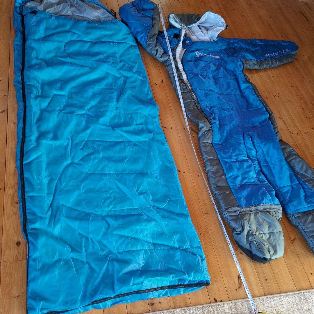 着る寝袋 & 封筒型シュラフ king camp