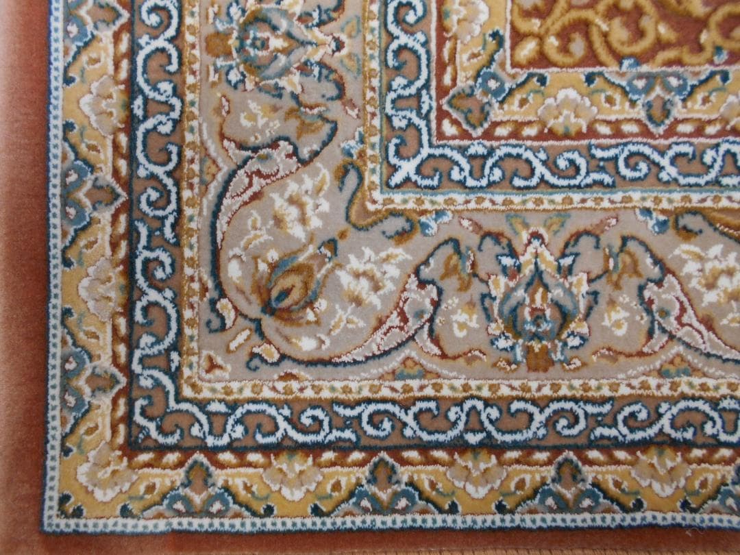 立体柄、144万ノット！本場イラン産 絨毯！ 150×225cm-200501