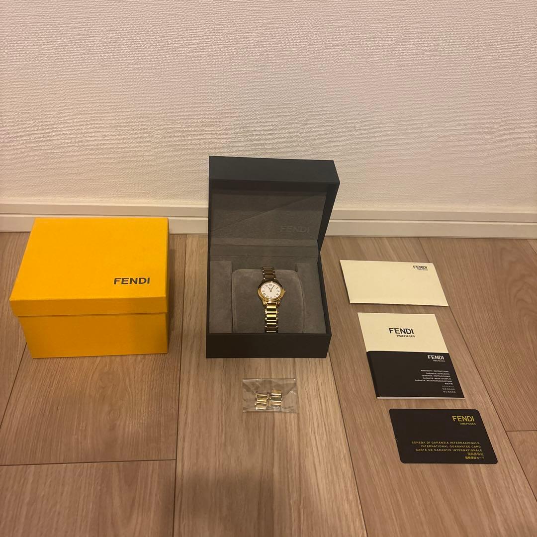 【美品】FENDI ゴールド クォーツ 腕時計