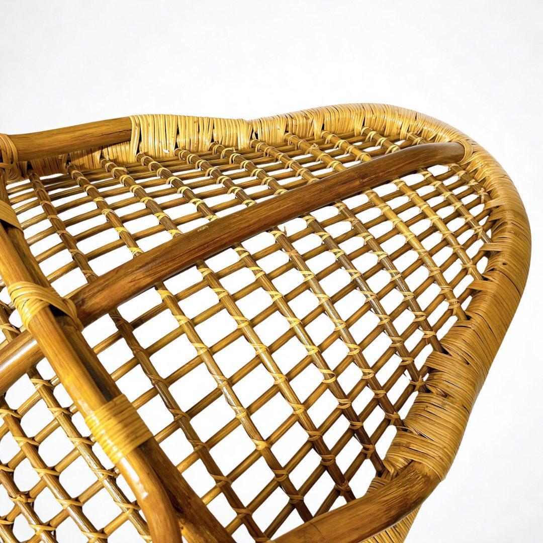 【良品✨送料無料】ラタンチェア 籐 椅子 アジアン家具 バリ風①