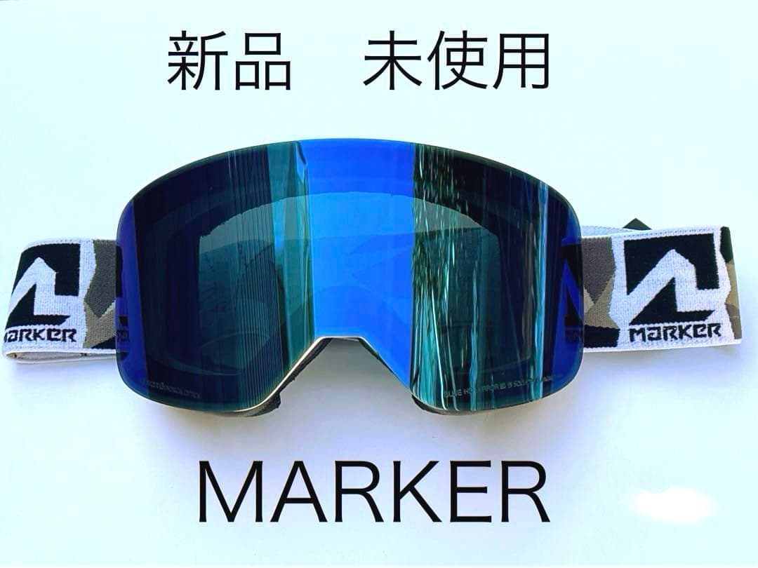 MARKER スキーゴーグル スカッドロンマグネットプラス ブルーミラーレンズ