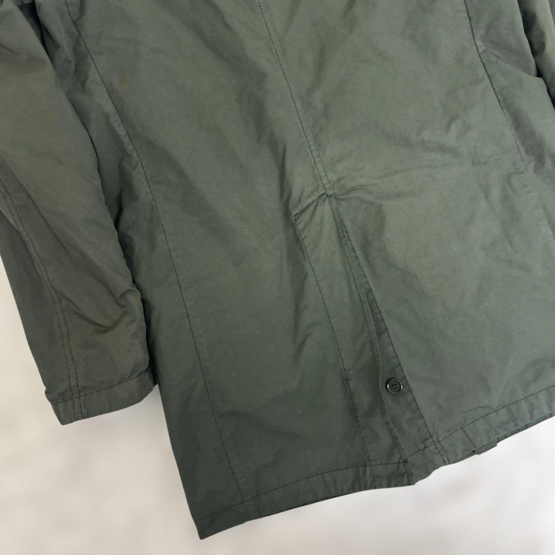 【美品】アスペジ　ライナー付き　ステンカラーコート　カーキ　ロング　M程度