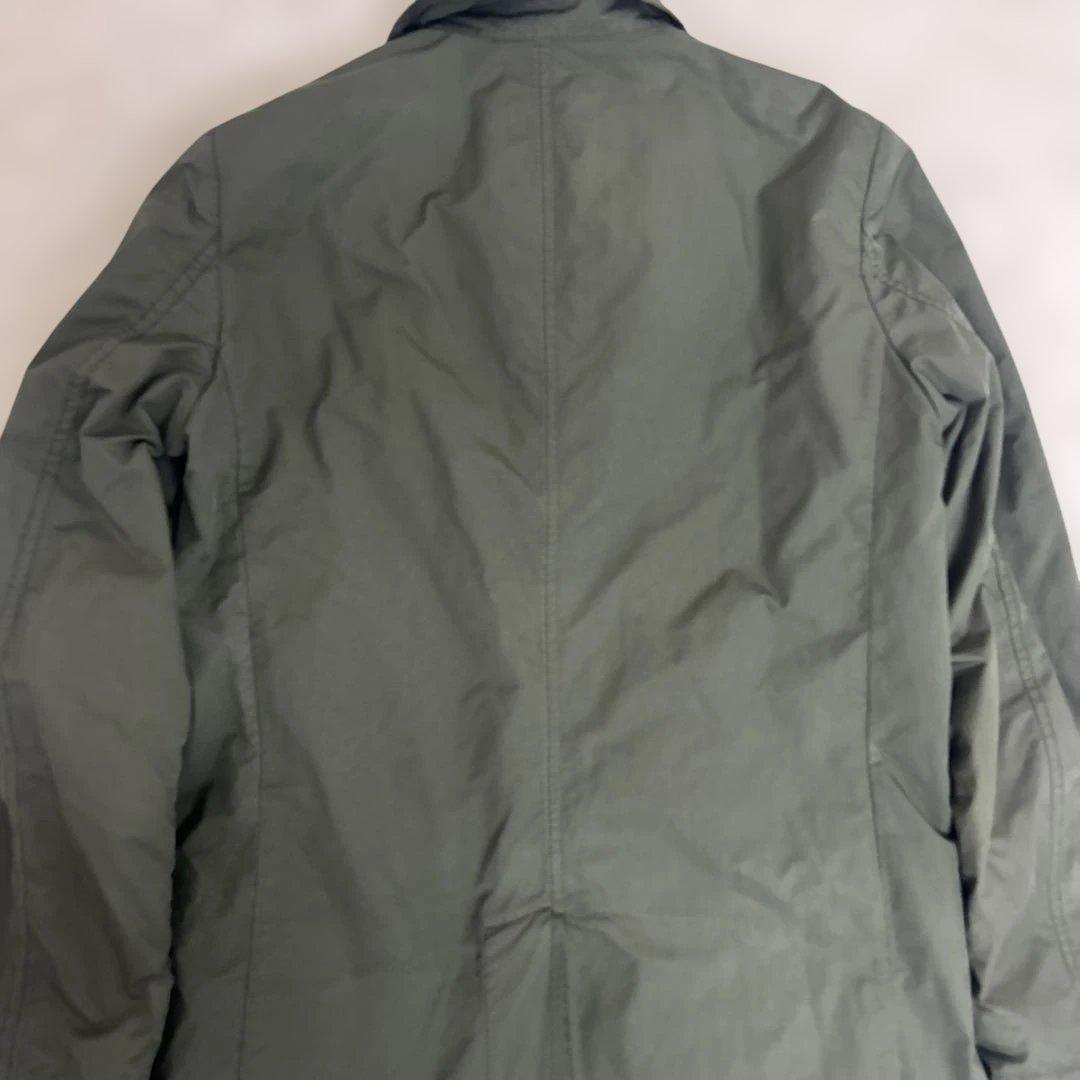 【美品】アスペジ　ライナー付き　ステンカラーコート　カーキ　ロング　M程度