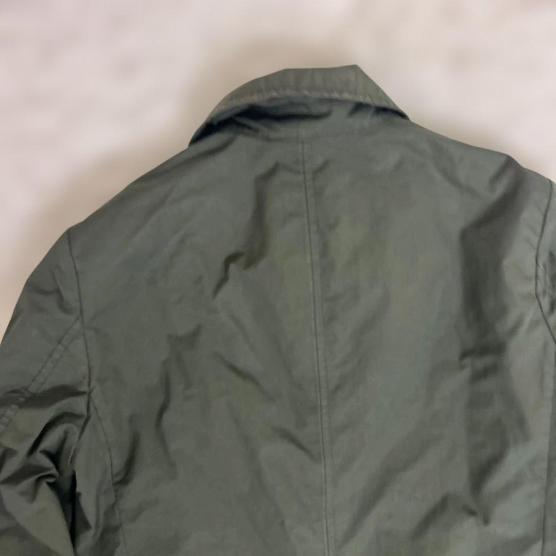 【美品】アスペジ　ライナー付き　ステンカラーコート　カーキ　ロング　M程度