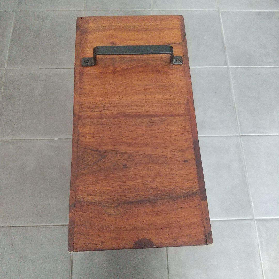 天然チーク マガジンラック ボックス アジアン家具 雑貨