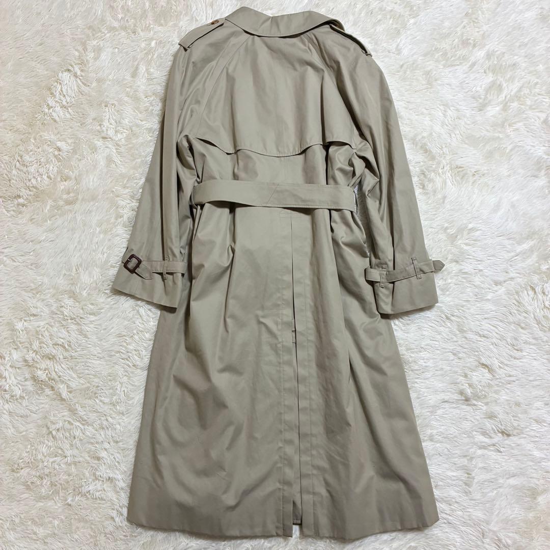 極美品 バーバリー トレンチコート 英国製 ライナー ベルト ノバチェック XL