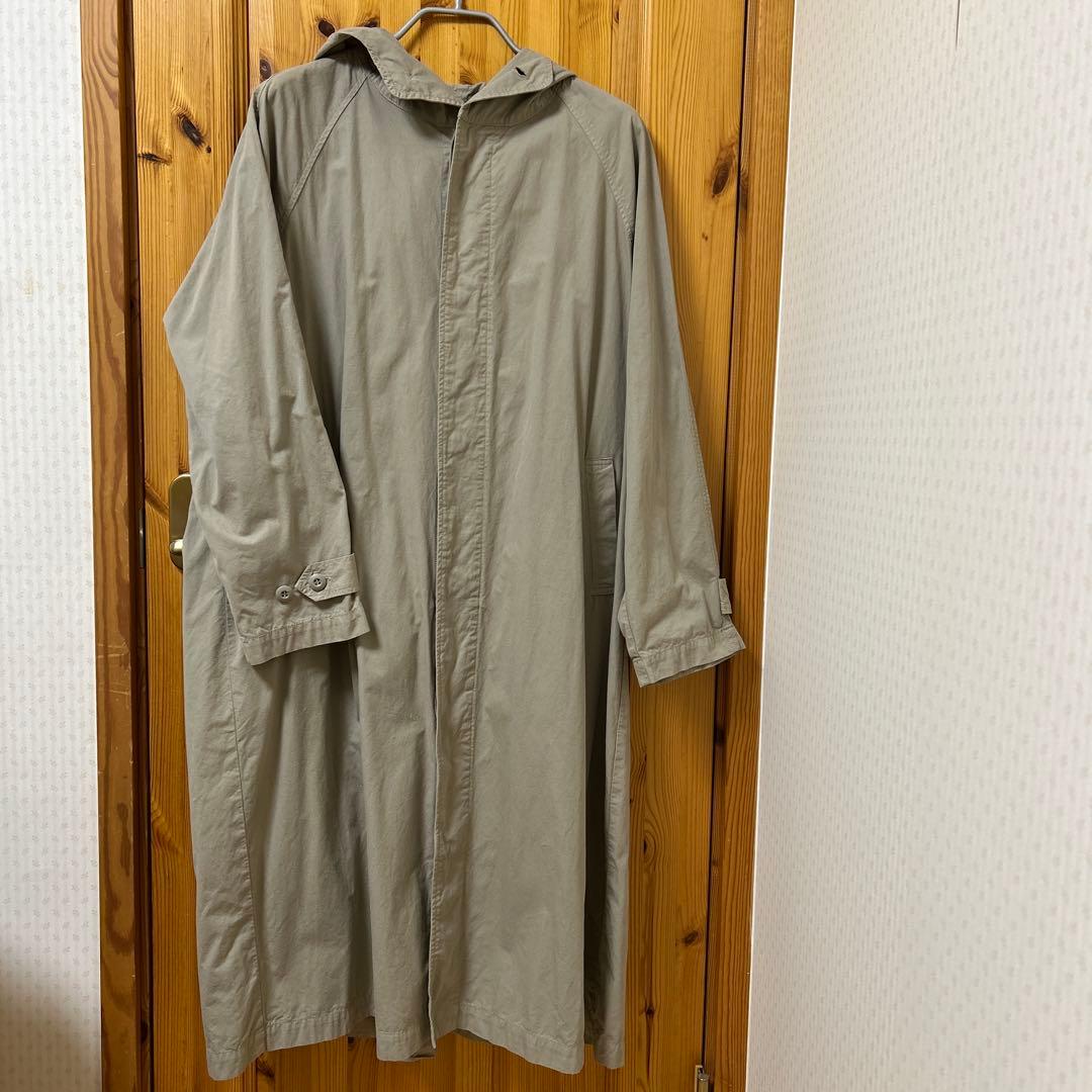 かぐれ　コットンオーバーダイフードロングコート