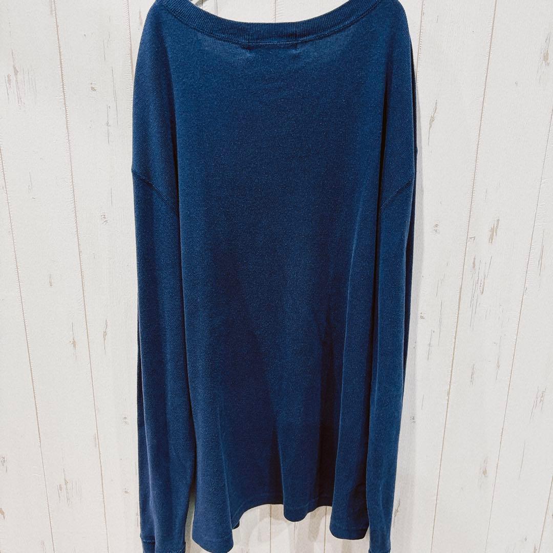 ダブルアールエル　ヘンリーネック　長袖　ネイビー　XL トップス　キムタク　秋