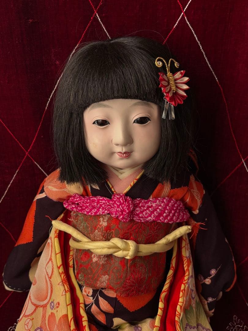 市松人形　東玉　大丸寿印　日本人形　和人形　ビスクドール