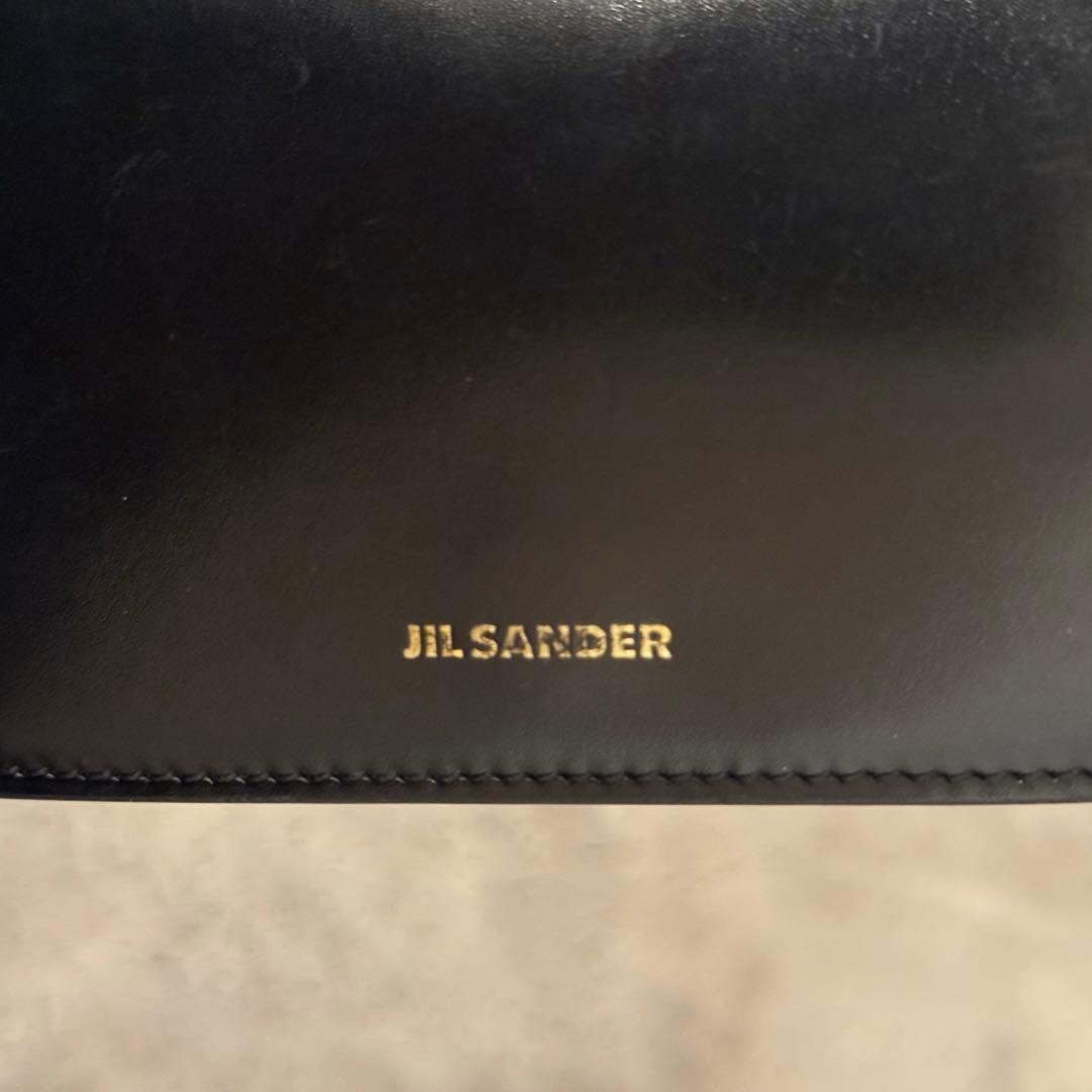 JIL SANDER ブラック 三つ折り財布 レザー ジルサンダー