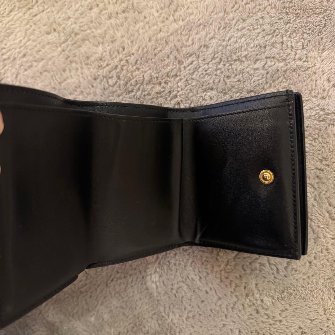 JIL SANDER ブラック 三つ折り財布 レザー ジルサンダー