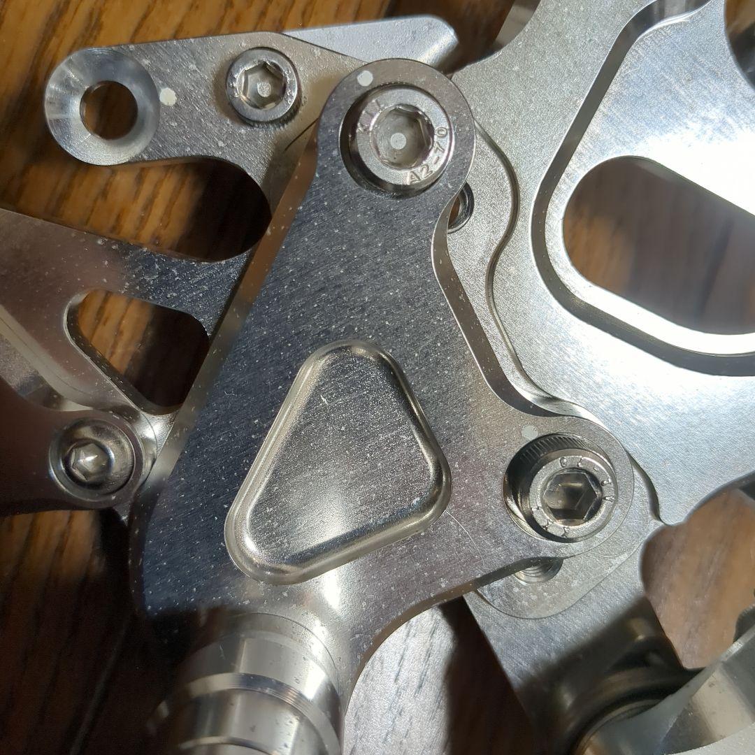 ZX25R OVER Racing バックステップ アルミ製 取り付けネジ付き