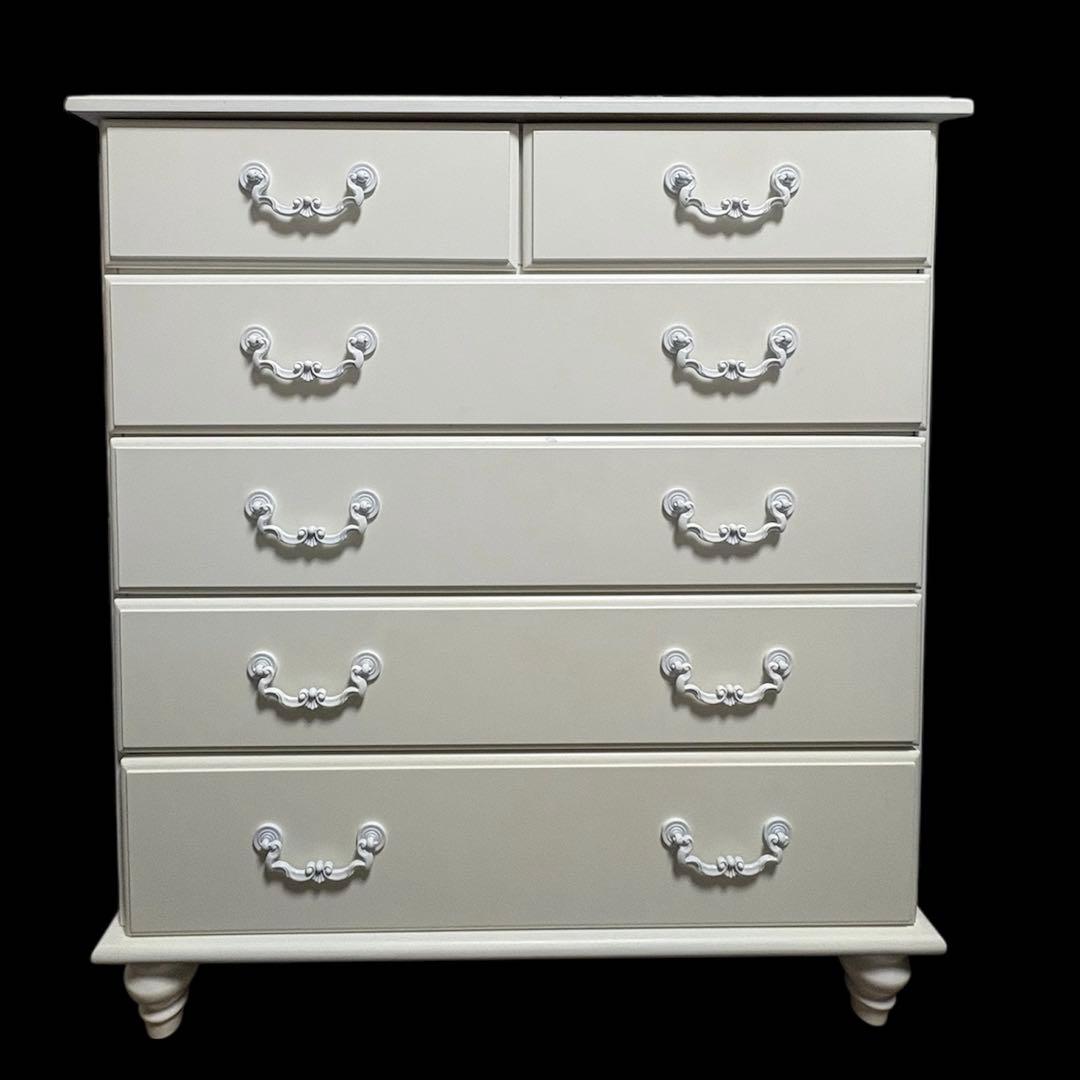 ロココ 姫系 タンス チェスト アンティーク 北欧系 ホワイト ロリータ 家具