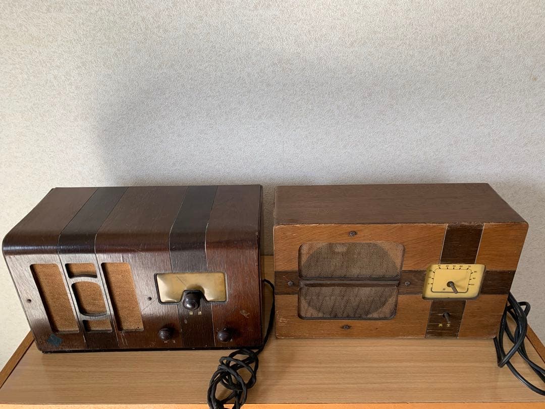 アンティークラジオ2個セット　old radio コレクション