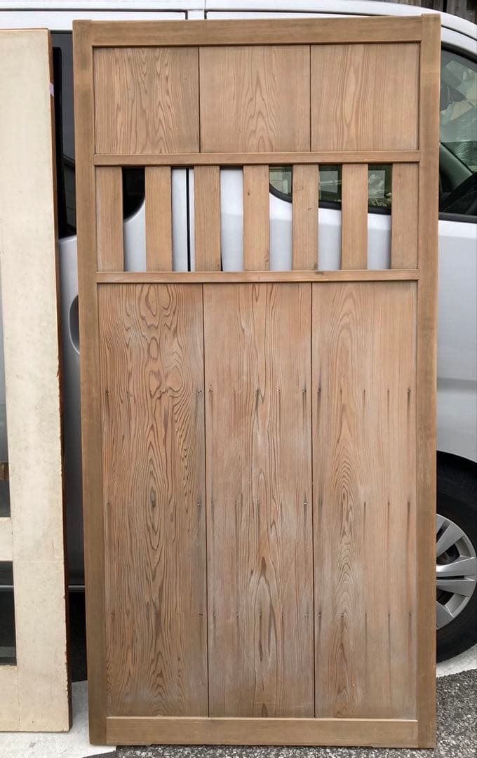 2枚組　古い無双雨戸　アンティーク