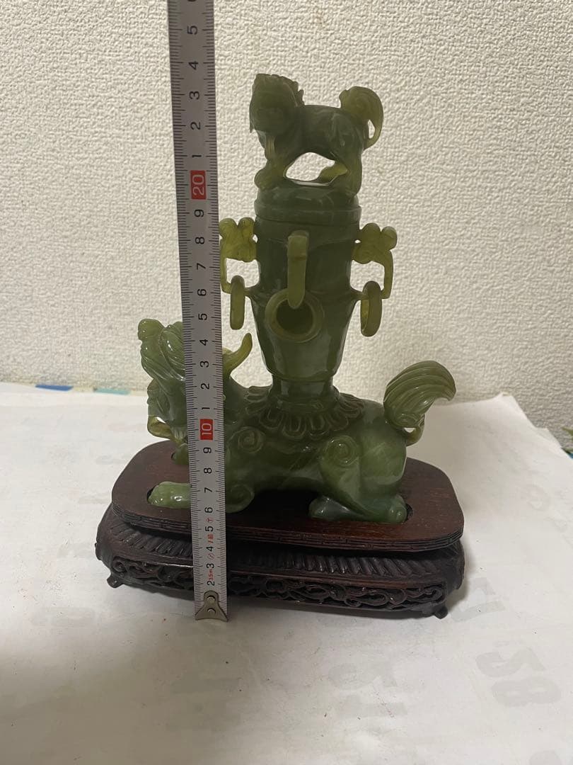 中国美術　玉石彫刻　香炉　置物