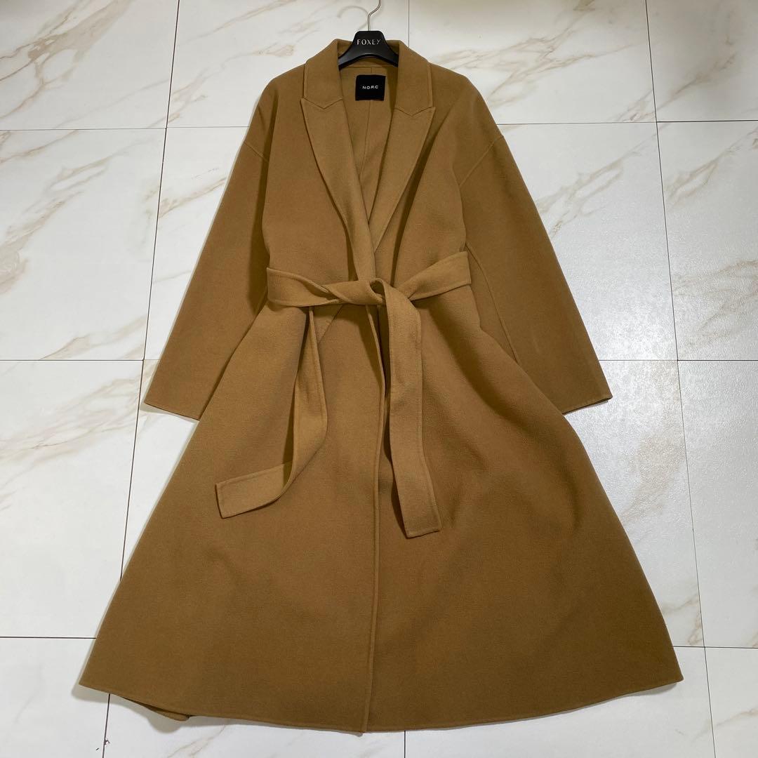 完売品♡NORC ウールメルトン リバーコート ダブルフェイス ベルデッドコート