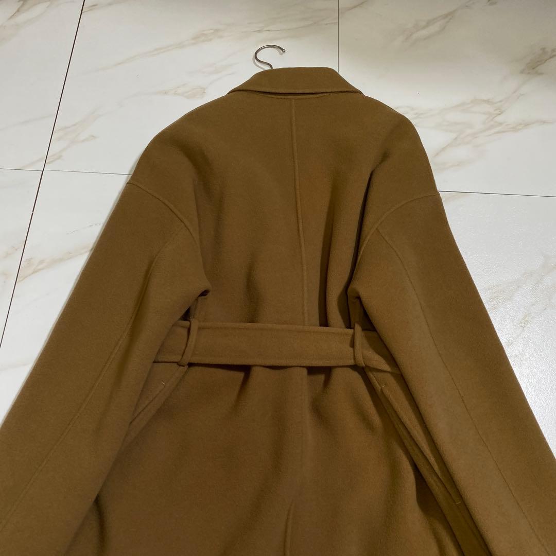 完売品♡NORC ウールメルトン リバーコート ダブルフェイス ベルデッドコート